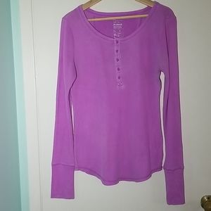 GAP Women's Long Sleeve Tee - Purple